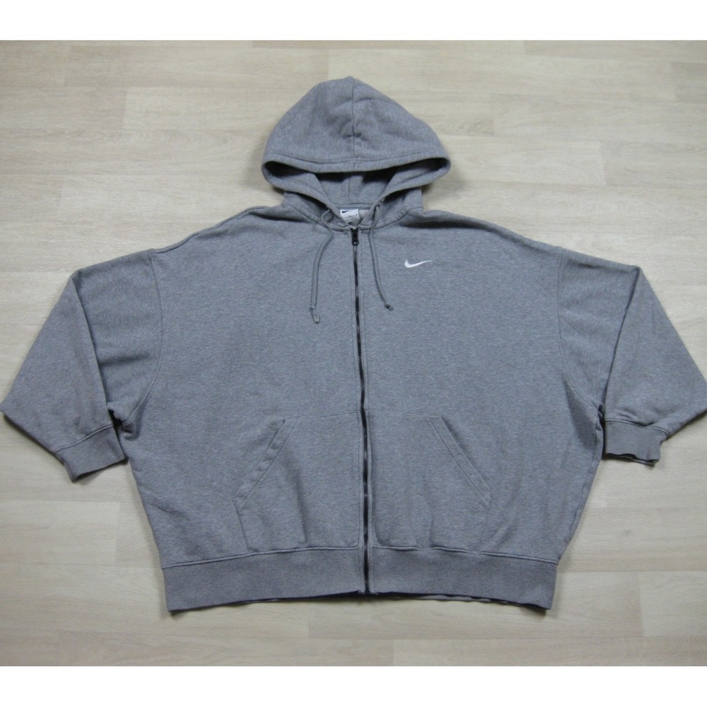 Nike Sportswear Essentials Oversized Full Zip Fleece Hoodie Women's (M) Athletic